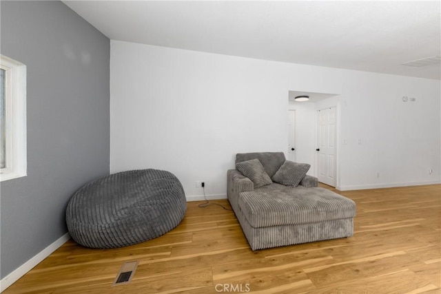 38448 95th St E, Palmdale, CA 93591 - living area featuring wood finished floors and baseboards