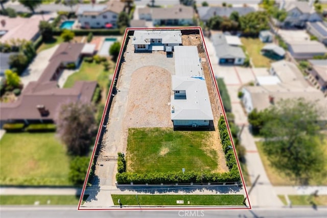 2517 S 2nd Ave, Arcadia, CA 91006 - aerial view of residential area with property parcel outlined