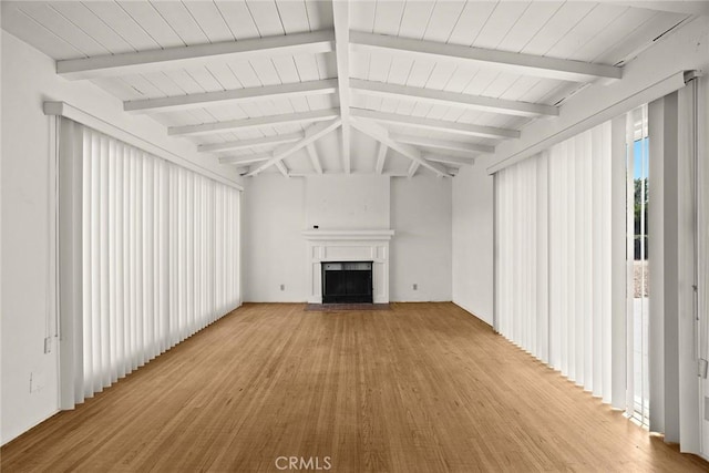 2517 S 2nd Ave, Arcadia, CA 91006 - unfurnished living room with light wood-style floors, a fireplace, and wooden ceiling