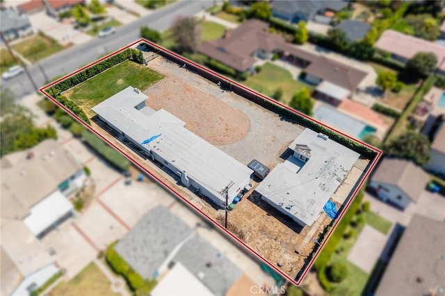2517 S 2nd Ave, Arcadia, CA 91006 - aerial view of property and surrounding area featuring property parcel outlined