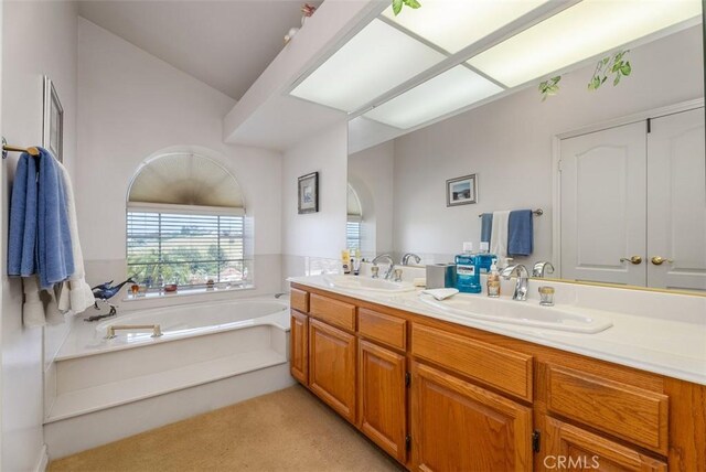 29206 Alfieri St, Laguna Niguel, CA 92677 - full bathroom featuring double vanity and a bath