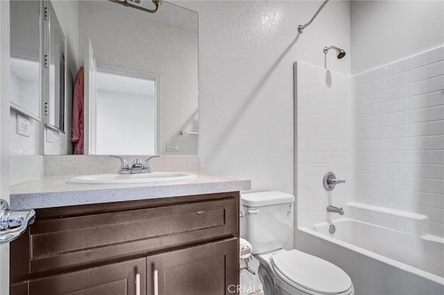 3540 W Savanna St, Anaheim, CA 92804 - bathroom featuring toilet, shower / washtub combination, and vanity