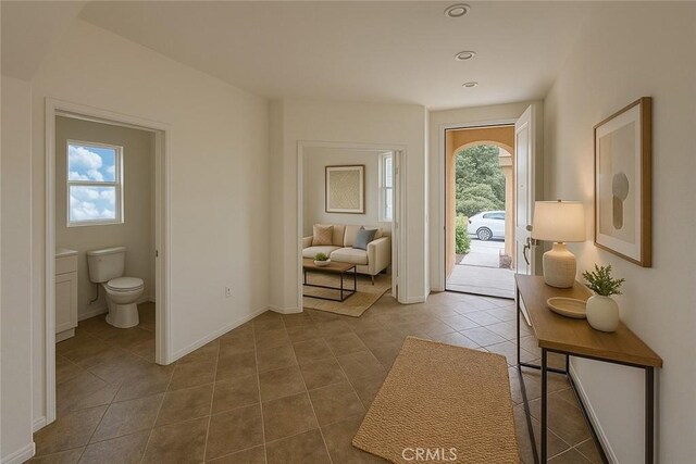 3929 Albillo, Perris, CA 92571 - tiled entrance foyer with recessed lighting and baseboards