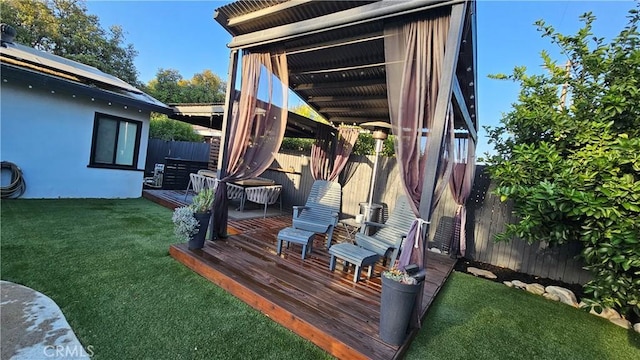 402 Hartzell Ave, Redlands, CA 92374 - view of wooden terrace