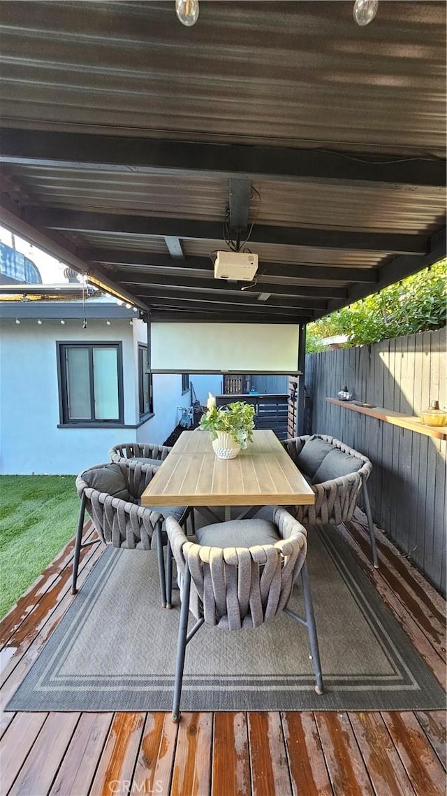 402 Hartzell Ave, Redlands, CA 92374 - deck featuring outdoor dining space