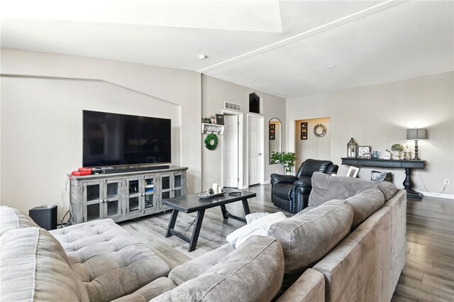 3595 Buchanan St, Riverside, CA 92503 - living room with wood finished floors and baseboards