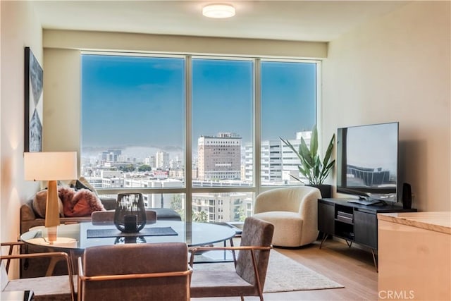 877 Francisco St Unit 1512, Los Angeles, CA 90017 - dining space with wood finished floors
