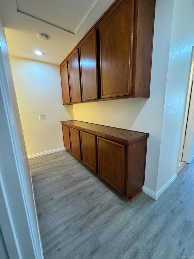 1103 Manzana Way, San Diego, CA 92139 - hallway with light wood-type flooring and recessed lighting