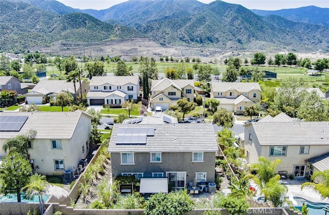 25664 Red Hawk Rd, Corona, CA 92883 - aerial view of residential area featuring a mountain backdrop