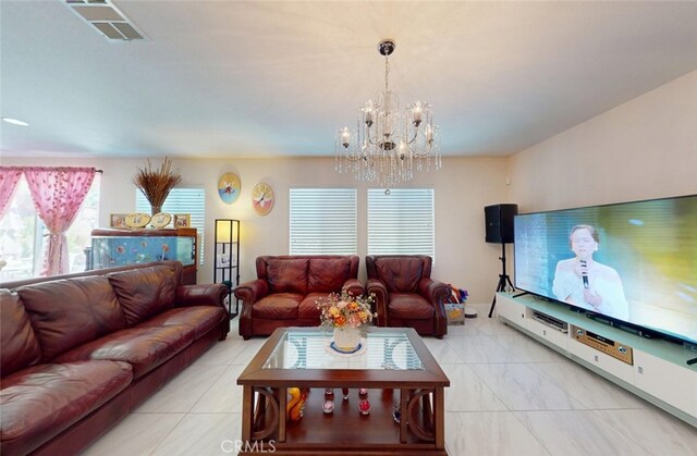 25664 Red Hawk Rd, Corona, CA 92883 - living room featuring a chandelier