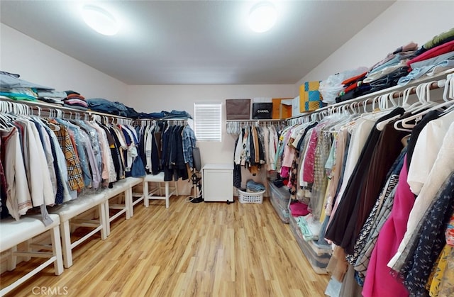 25664 Red Hawk Rd, Corona, CA 92883 - walk in closet featuring wood finished floors