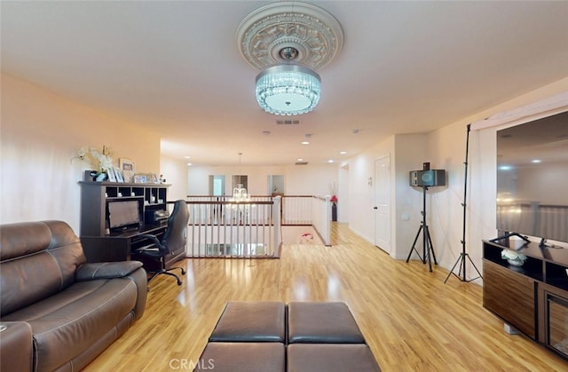 25664 Red Hawk Rd, Corona, CA 92883 - living room with wood finished floors and an office area