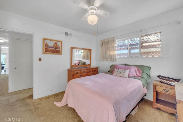 900 W 37th St, San Pedro, CA 90731 - bedroom featuring light colored carpet and ceiling fan