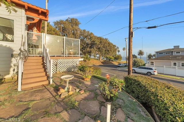 900 W 37th St, San Pedro, CA 90731 - view of yard featuring stairway