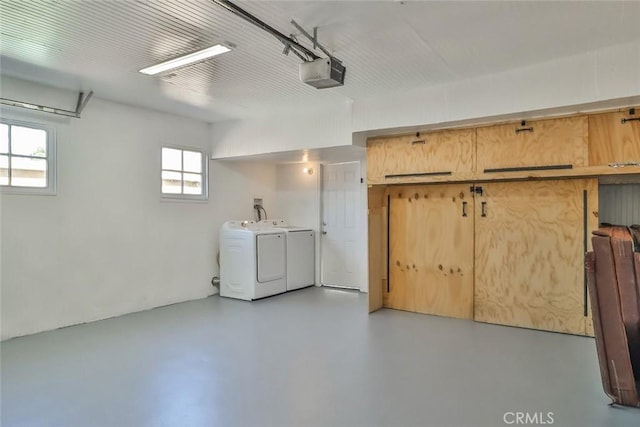 3411 W Chandler Blvd, Burbank, CA 91505 - garage with washing machine and dryer and a garage door opener