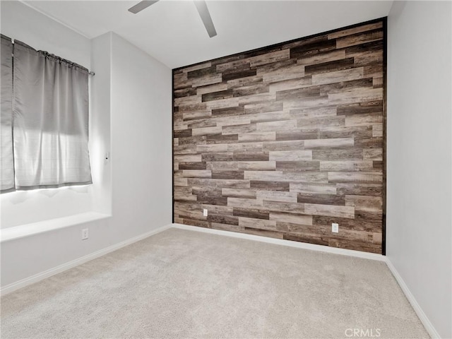 17028 Ta Ki Pi Rd, Apple Valley, CA 92307 - spare room featuring carpet flooring, a ceiling fan, and baseboards