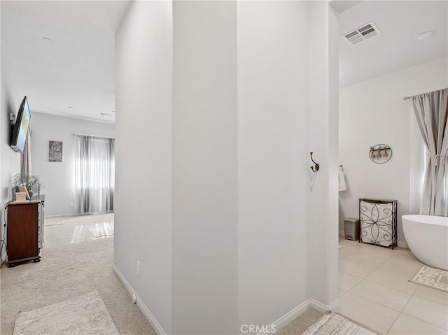 17028 Ta Ki Pi Rd, Apple Valley, CA 92307 - hallway with baseboards and carpet floors