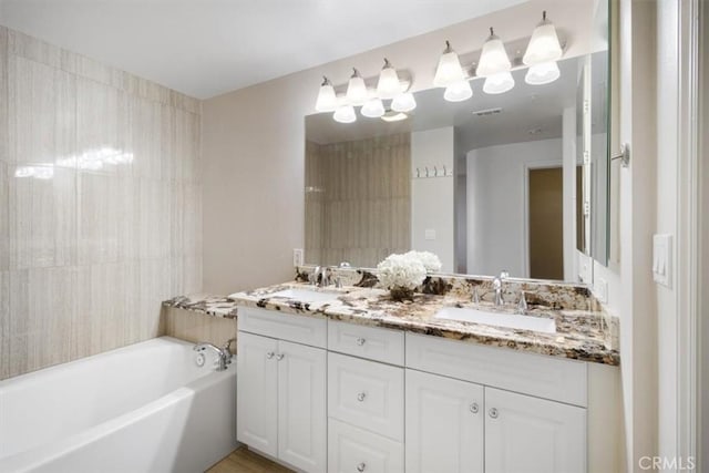 89 E Commonwealth Ave Unit 1P, Alhambra, CA 91801 - bathroom with double vanity and a bath