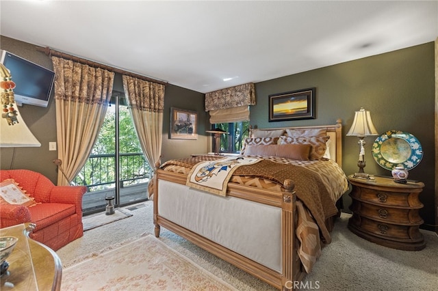 1760 Stuart St, Cambria, CA 93428 - carpeted bedroom featuring access to exterior