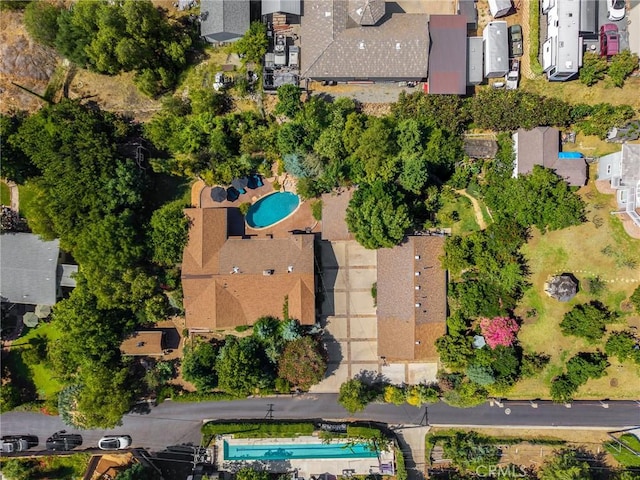 5121 E Lomita Ave, Orange, CA 92869 - aerial overview of property's location with a pool
