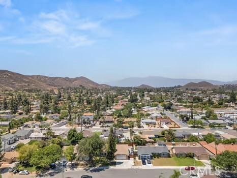 11191 Baker Ln, Riverside, CA 92505 - aerial perspective of suburban area with mountains