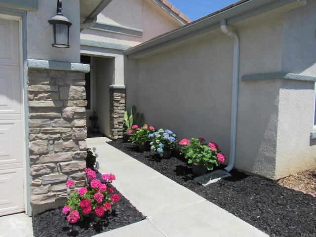 1362 Buckwheat Trl, Campo, CA 91906 - entrance to property with stucco siding and stone siding