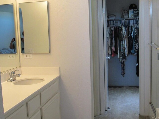 1362 Buckwheat Trl, Campo, CA 91906 - bathroom featuring vanity and a spacious closet