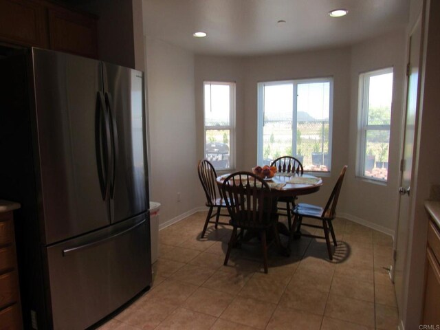 1362 Buckwheat Trl, Campo, CA 91906 - dining space with recessed lighting, baseboards, and light tile patterned floors