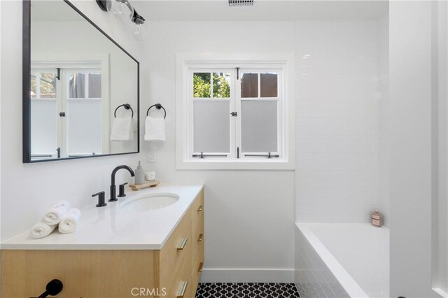 556 Through St, Laguna Beach, CA 92651 - full bathroom featuring vanity and tile patterned floors
