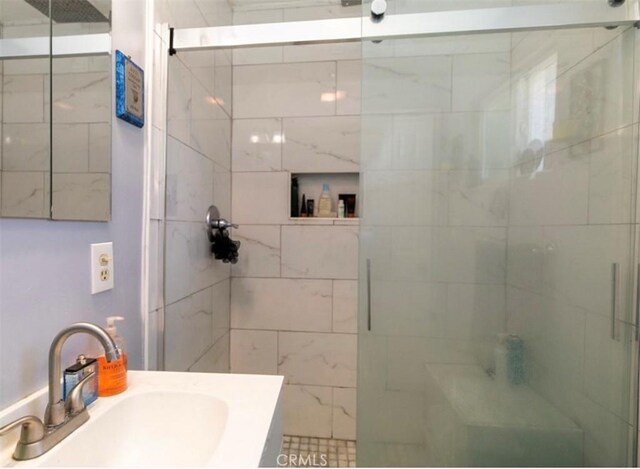 4547 W 141st St, Hawthorne, CA 90250 - bathroom with a stall shower and vanity