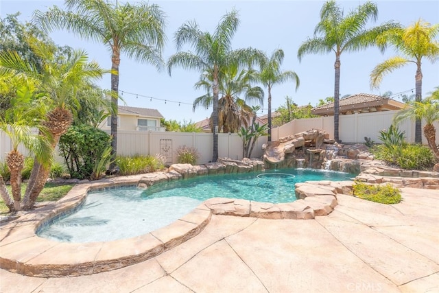4127 Forest Highlands Cir, Corona, CA 92883 - view of pool with a fenced backyard