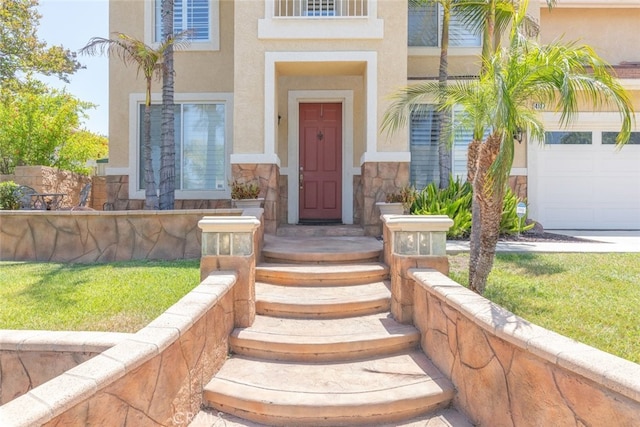 4127 Forest Highlands Cir, Corona, CA 92883 - view of exterior entry with stucco siding and stone siding
