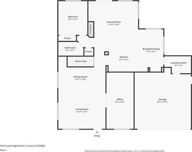 4127 Forest Highlands Cir, Corona, CA 92883 - floor plan / room layout