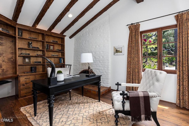 4144 Chevy Chase Dr, La Canada Flintridge, CA 91011 - office with hardwood / wood-style floors