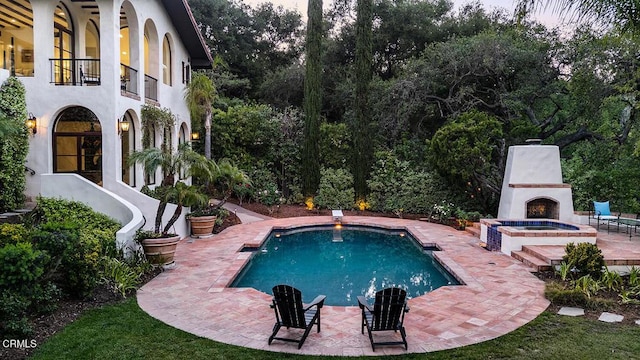 4144 Chevy Chase Dr, La Canada Flintridge, CA 91011 - swimming pool with a patio area and a diving board