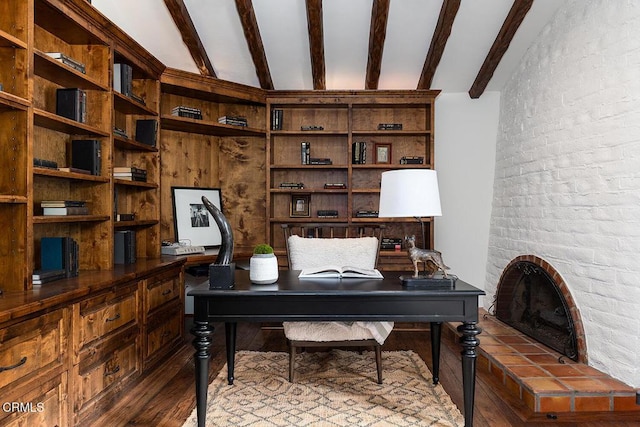 4144 Chevy Chase Dr, La Canada Flintridge, CA 91011 - office space with beam ceiling and wood finished floors