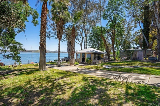 17030 Grand Ave, Lake Elsinore, CA 92530 - view of yard with a water view