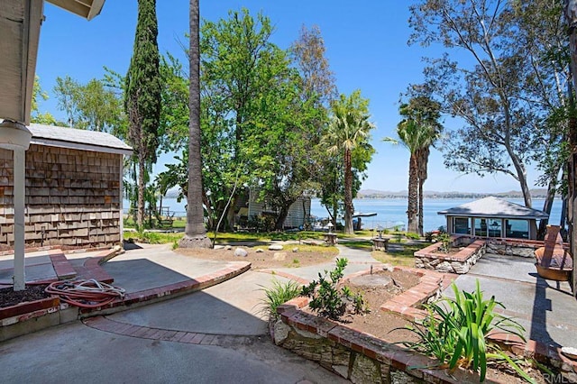 17030 Grand Ave, Lake Elsinore, CA 92530 - view of patio with a water view