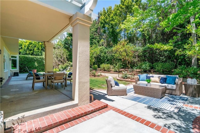 48 Via Porto Grande, Rancho Palos Verdes, CA 90275 - view of patio featuring outdoor lounge area and outdoor dining space