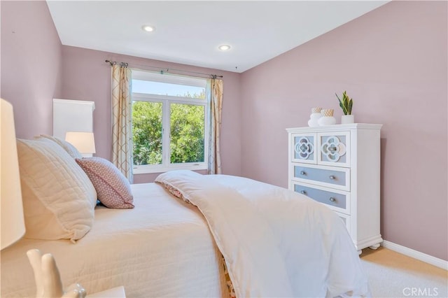 48 Via Porto Grande, Rancho Palos Verdes, CA 90275 - bedroom with baseboards, light carpet, and recessed lighting