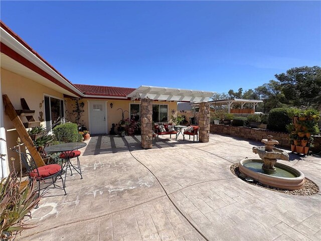 27568 Linda Vista Rd, Barstow, CA 92311 - view of patio / terrace with a pergola