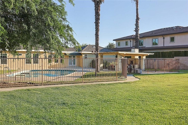 251 W Le Roy Ave, Arcadia, CA 91007 - back of house featuring a community pool, stucco siding, and a tiled roof