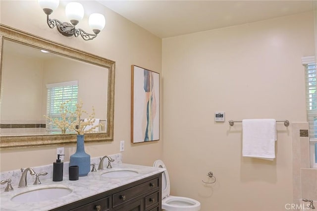 251 W Le Roy Ave, Arcadia, CA 91007 - full bathroom featuring toilet and double vanity