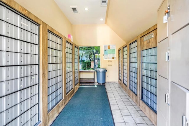 7930 Mission Center Ct Unit F, San Diego, CA 92108 - interior space with mail area, lofted ceiling, and recessed lighting