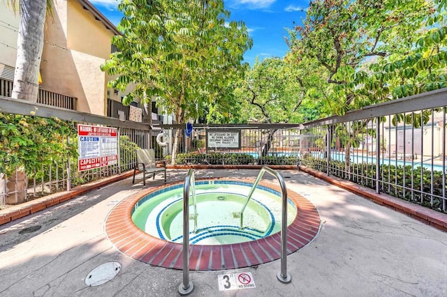 7930 Mission Center Ct Unit F, San Diego, CA 92108 - view of pool with a hot tub