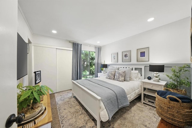 7930 Mission Center Ct Unit F, San Diego, CA 92108 - bedroom with a closet and recessed lighting