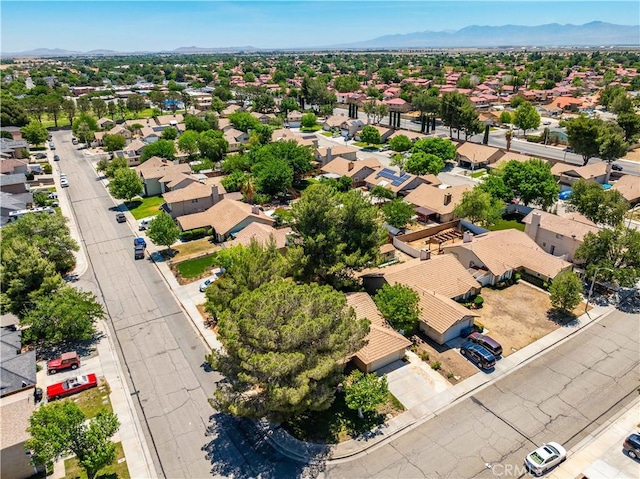 44044 11th St E, Lancaster, CA 93535 - aerial view of residential area with a mountain backdrop