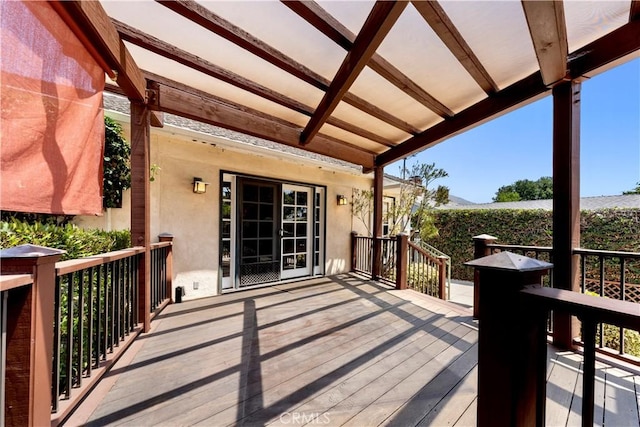 2042 E Crary St, Pasadena, CA 91104 - view of wooden terrace