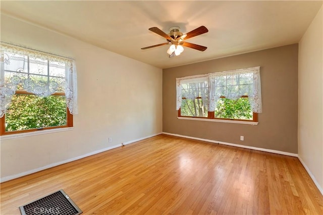 2042 E Crary St, Pasadena, CA 91104 - spare room with wood finished floors, baseboards, and a ceiling fan