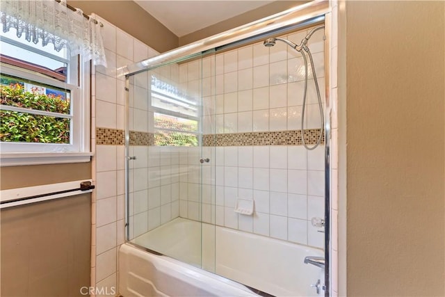 2042 E Crary St, Pasadena, CA 91104 - bathroom featuring enclosed tub / shower combo and healthy amount of natural light